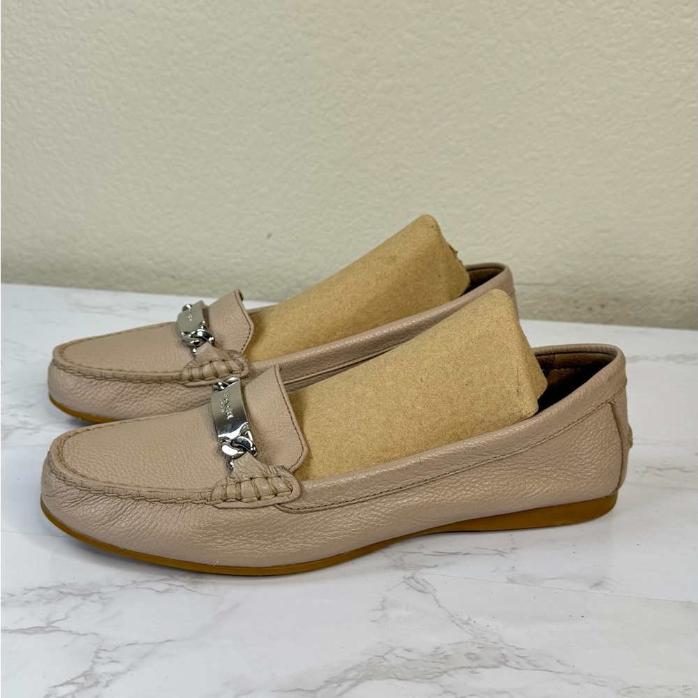 COACH Marley Driver Loafer Moccasin Soft Pebble Leather Size 9 B Slip‑On Comfort - Picture 2 of 8
